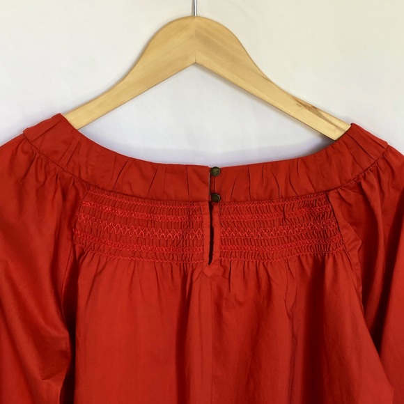 Anthropologie Maeve Smocked Swing Blouse - Picture 5 of 6